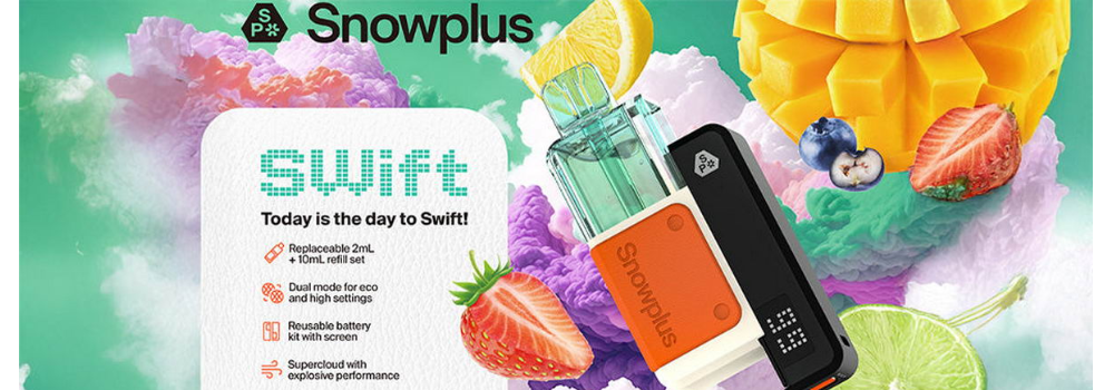 Snow Plus Swift Kit & Pod Review | Snowplus Vape & Pods UK Snow Plus Swift Kit & Pod Review | Snowplus Vape & Pods UK