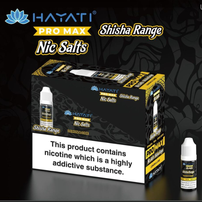 Hayati Pro Max Shisha Range Nic Salt Review
