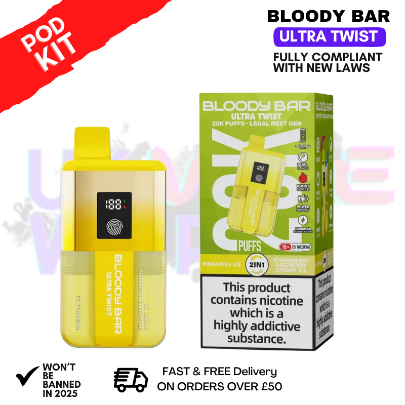 Pineapple Ice Bloody Bar 20K Prefilled Pod Kit