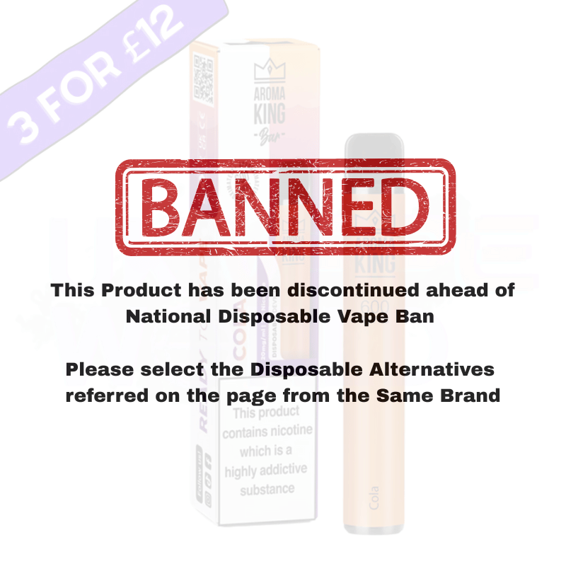 Aroma King Cola New Flavour 600 Puffs Disposable Vape Bars