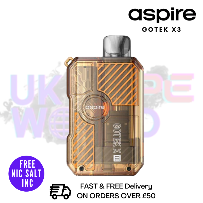 Orange Aspire Gotek X3 Pod Kit - Only £8.79 - UK Vape World
