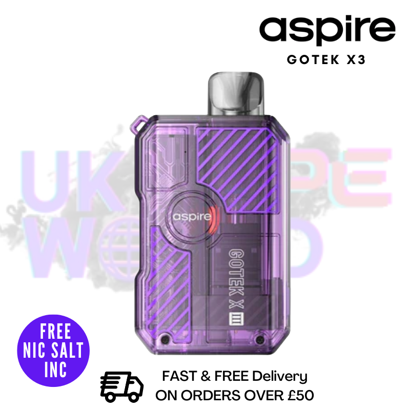 Purple Aspire Gotek X3 Pod Kit - Only £8.79 - UK Vape World