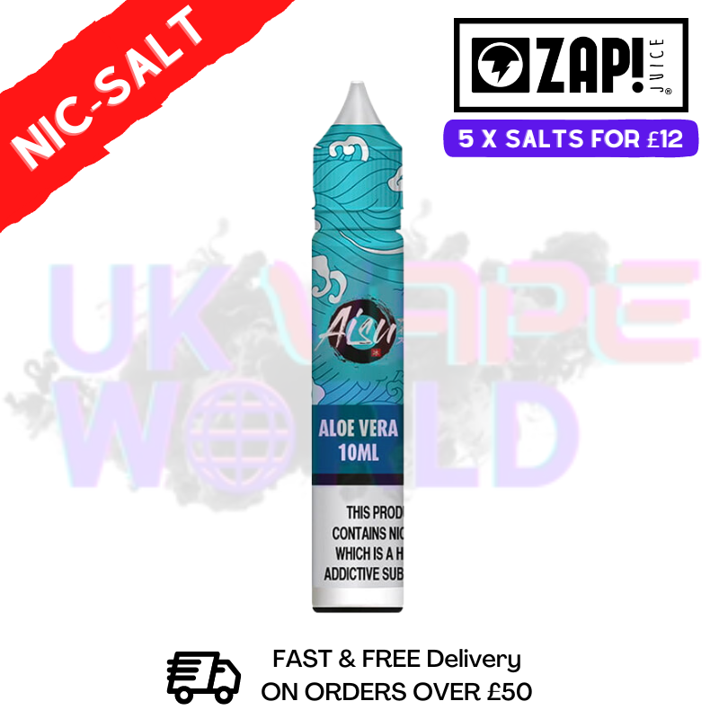 Aloe Vera AISU Zap Nic Salt E-Juice - ANY 5 FOR 15