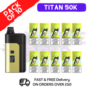 Banana Ice Titan X 50000 Puff Pod Kit Box Of 10 - ukvapeworld