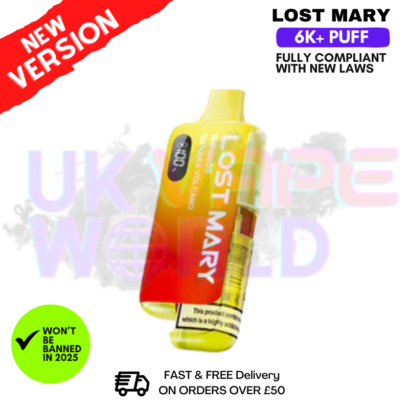 Banana Volcano Lost Mary 6K Puff Pod Kit - Only 8.99 Banana Volcano Lost Mary 6K Puff Pod Kit - Only 8.99