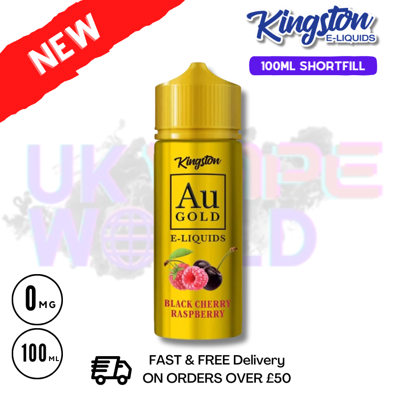elfbar nachfüll pod läuft aus Black Cherry Raspberry AU Gold Kingston 100ML Eliquid