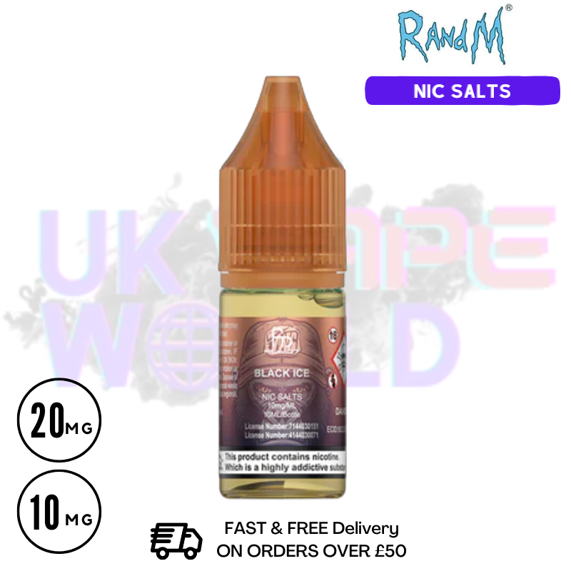 Shop Black Dragon Ice RandM Tornado 7000 Nic Salt 10ML eLiquid - UK Vape World