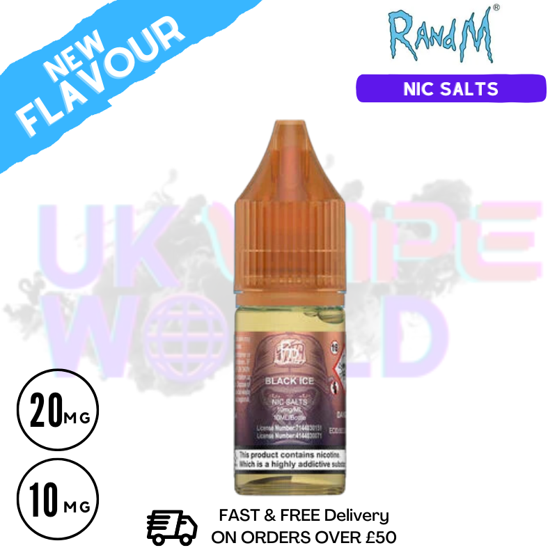 Black ICE RandM Tornado 7000 Nic Salt 10ML eLiquid Black ICE RandM Tornado 7000 Nic Salt 10ML eLiquid