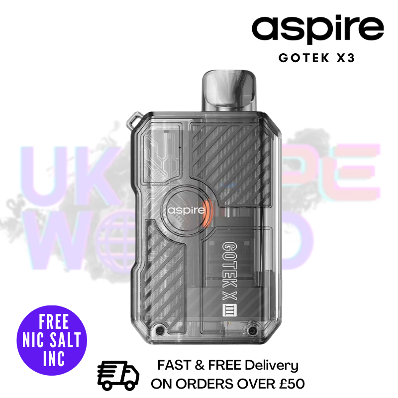 Shop Black Aspire Gotek X3 Pod Kit - Only £8.79 - UK Vape World