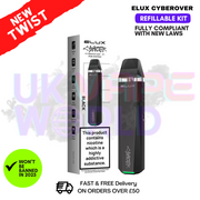 Black Elux CyberOver P1 Refillable Kit + Free Nic Salt