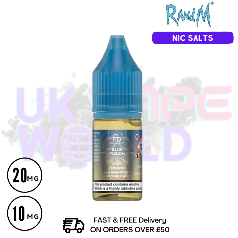 Blue Fusion RandM Tornado 7000 Nic Salt 10ML eLiquid
