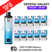 Blue Razz Gummy Crystal Galaxy Focus 6K Kits Box Of 10 - ukvapeworld
