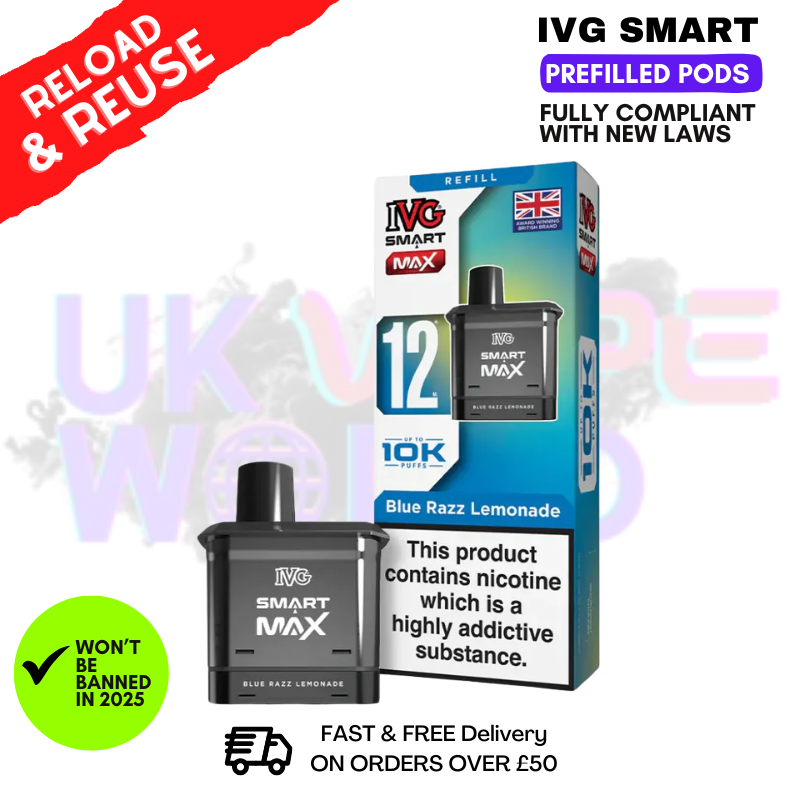 Blue Razz Lemonade IVG Smart Max Replacement Pod