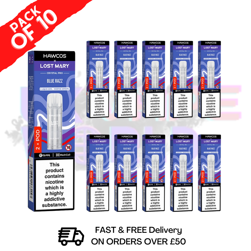 shop Blue Razz Lost Mary Crystal Replacement Pods Box of 10 - ukvapeworld