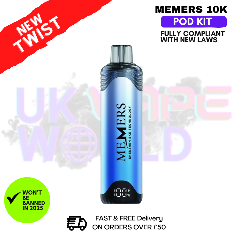 Blue Razz Memers 10K Puff Pod Kit-ukvapeworld