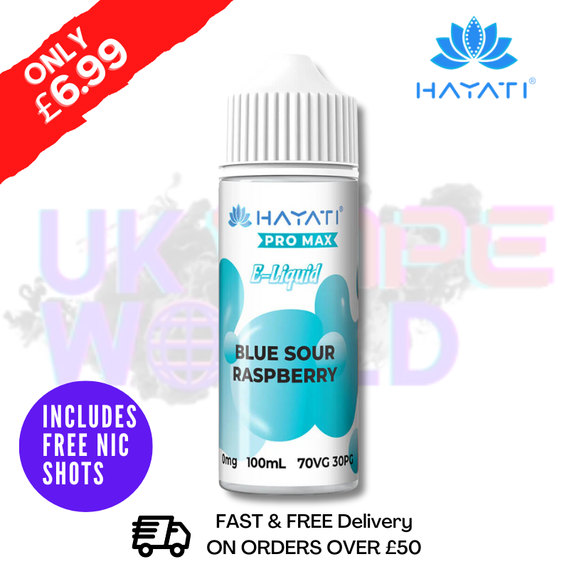Blue Sour Raspberry Hayati Pro Max Shortfill Juice 100ML Eliquid Blue Sour Raspberry Hayati Pro Max Shortfill Juice 100ML Eliquid