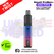Shop Blue Razz Cherry Hayati Pro Max Plus 6000Puff Kit - UK Vape World