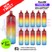 Shop Blue Razz ICE Randm T9000 Puffs Box Of 10 - UK Vape World