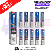 Blue Fusion Crystal Bar Puffs 600 SKE Box Of 10