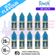 Shop Blueberry Bubblegum RandM Tornado 7000 Nic Salt BOX OF 10