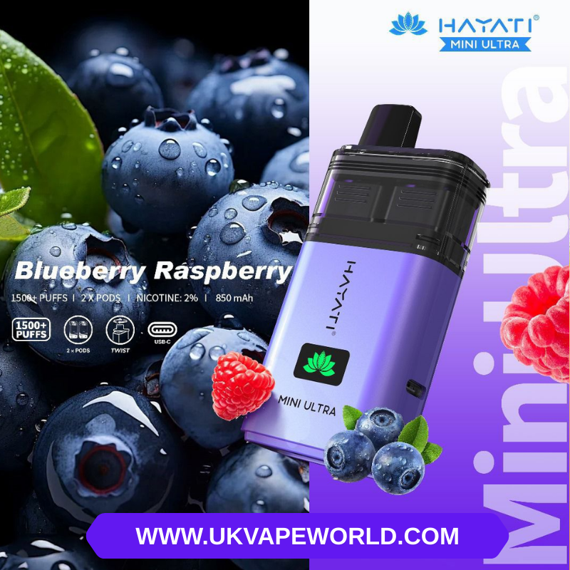 Blueberry Rapsberry Hayati Mini Ultra 1500 Puff Twist Bar Blueberry Rapsberry Hayati Mini Ultra 1500 Puff Twist Bar