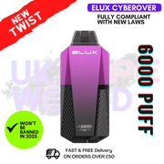 Blueberry Raspberry Elux CyberOver 6000 Puff 6K Pod Vape Kit