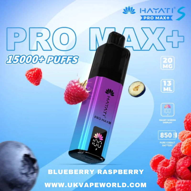 hayati pro ultra blueberry raspberry Blueberry Raspberry Hayati Pro Max S Plus 15K Puff Ultra Kit