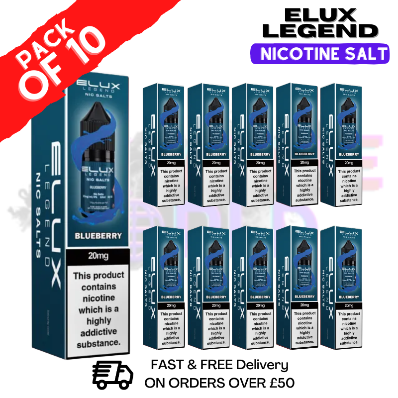 Blueberry Elux Legend Nic Salt BOX OF 10