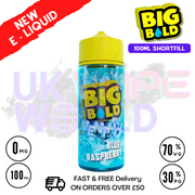 Shop Blue Raspberry Big Bold Menthol Vape Juice 100ml - UK Vape World