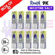 Shop Blueberry on Ice RandM 9000 Tornado Nic Salt Pack / Box of 10 - £16.99 - UK Vape World