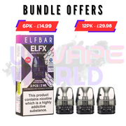 Shop Elf Bar ELFX Replacement Pod (2 X Pack Of 3) - 6PK - UK Vape World