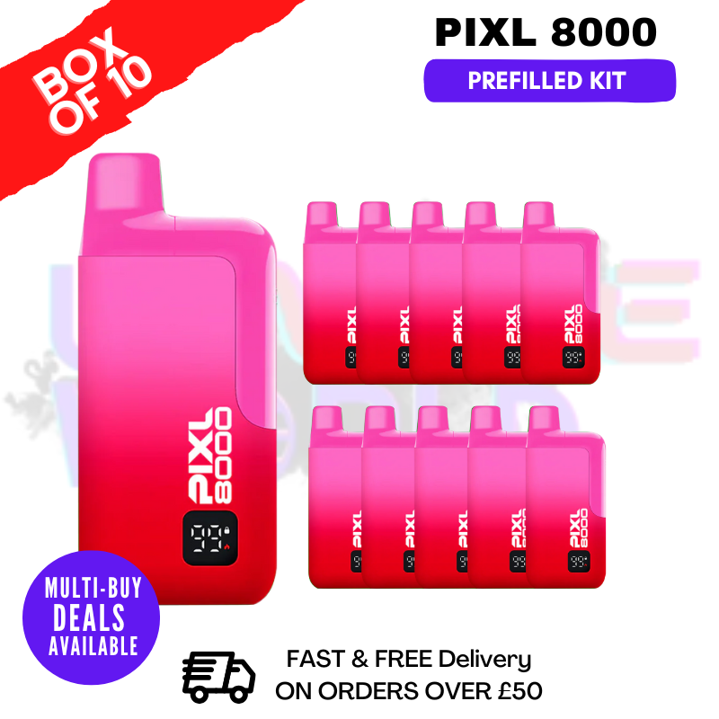 CHERRY ICE pixl 8000 Kits Box Of 10 - ukvapeworld