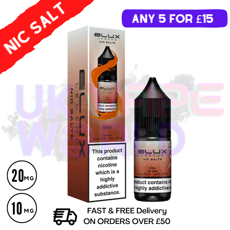 Cola Elux Legend Nic Salt 10ML eLiquid