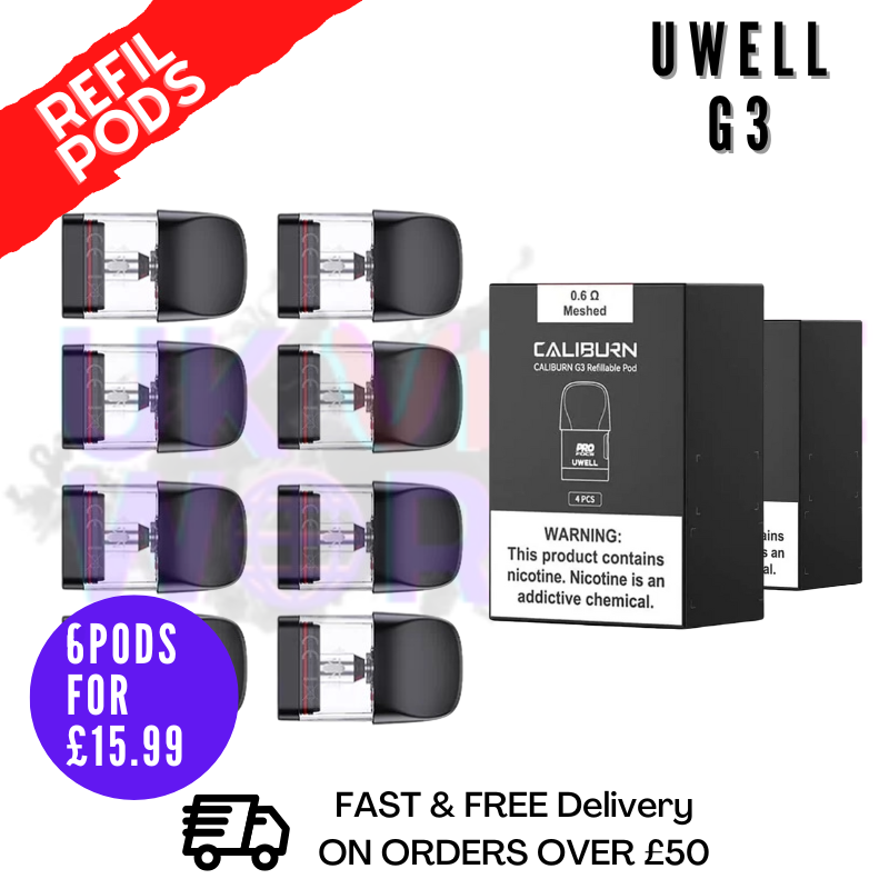 raz 9k flavors Uwell Caliburn Tenet / Tenet KOKO Replacement Pods (2-Pack) main image 1