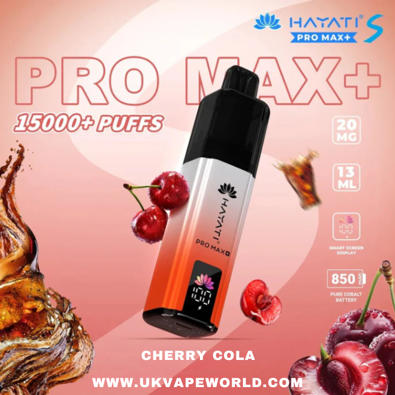 Cherry Cola Hayati Pro Max S Plus 15K Puff Ultra Kit Cherry Cola Hayati Pro Max S Plus 15K Puff Ultra Kit