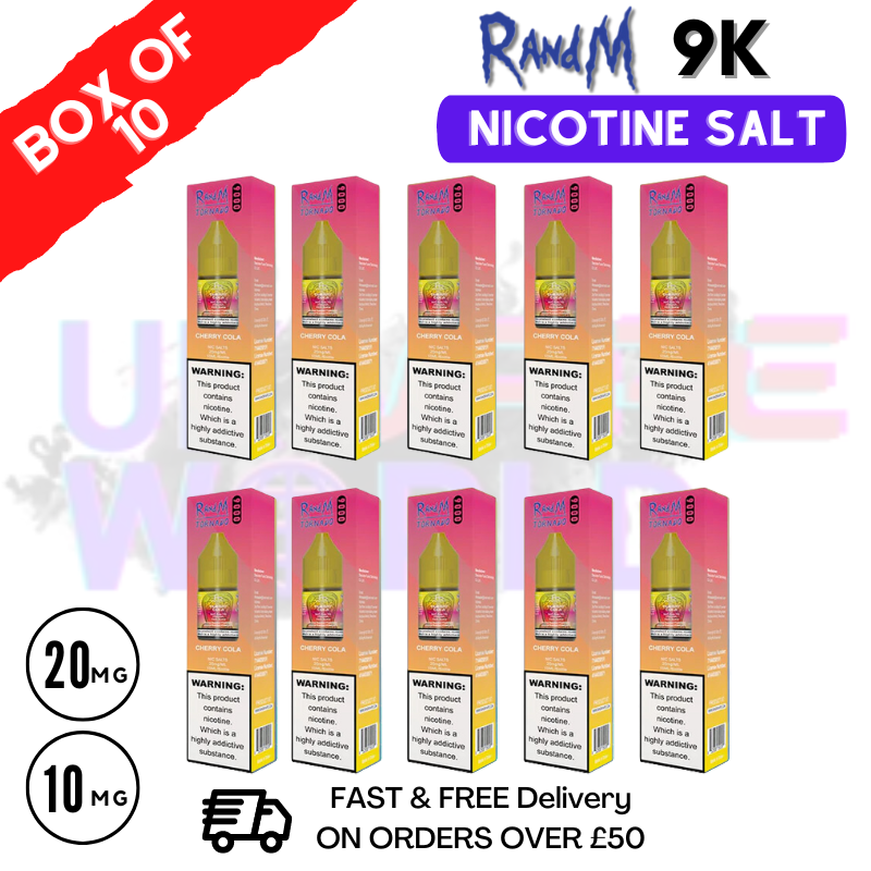 elfbar elfa master akku Cherry Cola - RandM TORNADO & White Rabbit - 9000 puffs main image 0