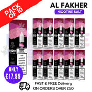 Shop Cherry Fiesta Al Fakher 5000+ Nic Salt BOX OF 10 - UK Vape World