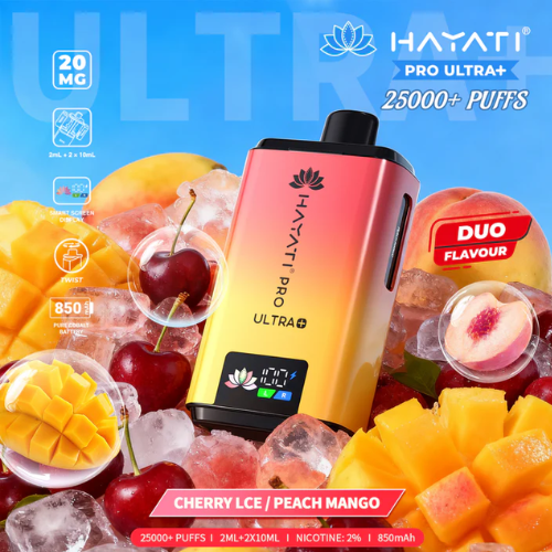 Cherry Ice Hayati Pro Ultra Plus 25000 Prefilled Pod Kit Cherry Ice Hayati Pro Ultra Plus 25000 Prefilled Pod Kit