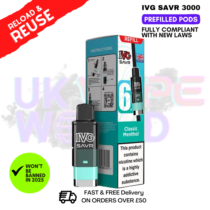 ivg savr replacement pods IVG SAVR Refill Pods | £2.00