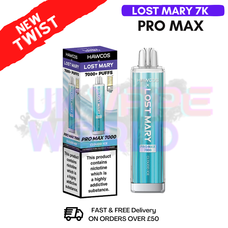 Cloudd ICE Lost Mary 7K 7000 Puff Pro Max Bar Cloudd ICE Lost Mary 7K 7000 Puff Pro Max Bar