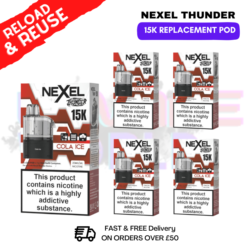Cola ICE Nexel 15K REPLACEMENT PODS BOX OF 5 - UKVAPEWORLD
