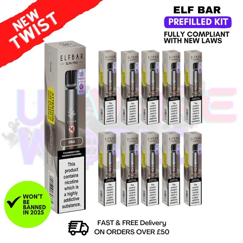 elf bar elfa pro battery Cola Elf Bar Elfa Pro Kit Box of 10