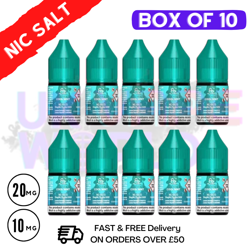 Cool Mint RandM Tornado 7000 Nic Salt BOX OF 10 Cool Mint RandM Tornado 7000 Nic Salt BOX OF 10