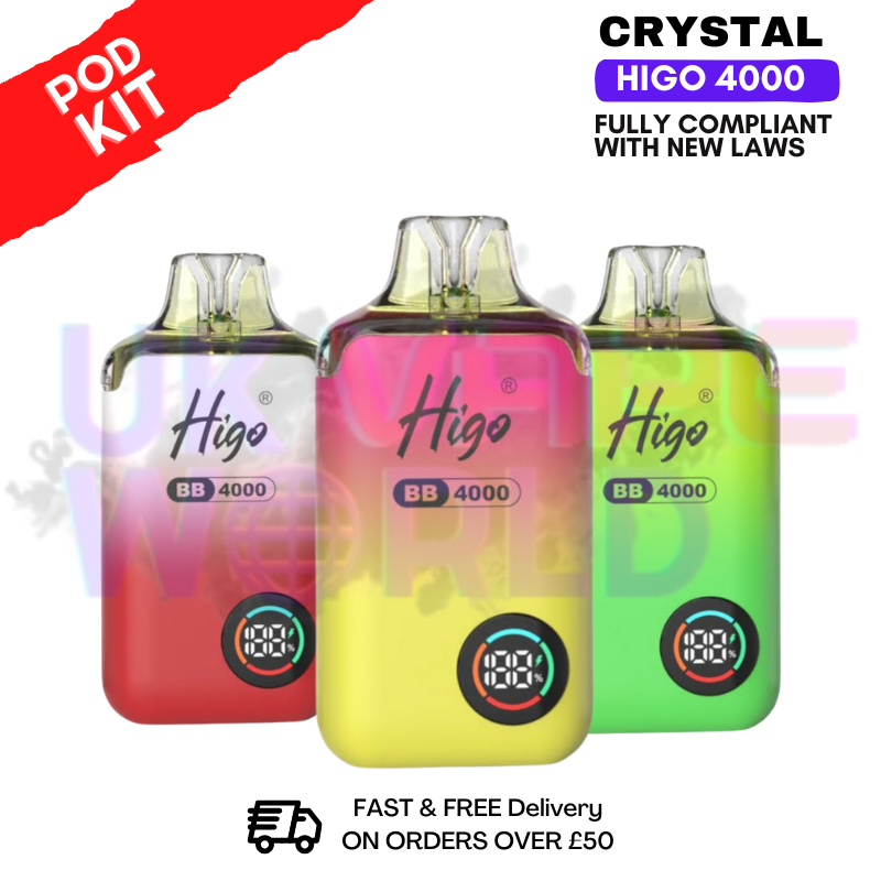 Crystal Higo 4000 Puff Prefilled Pod Kit - £9.95