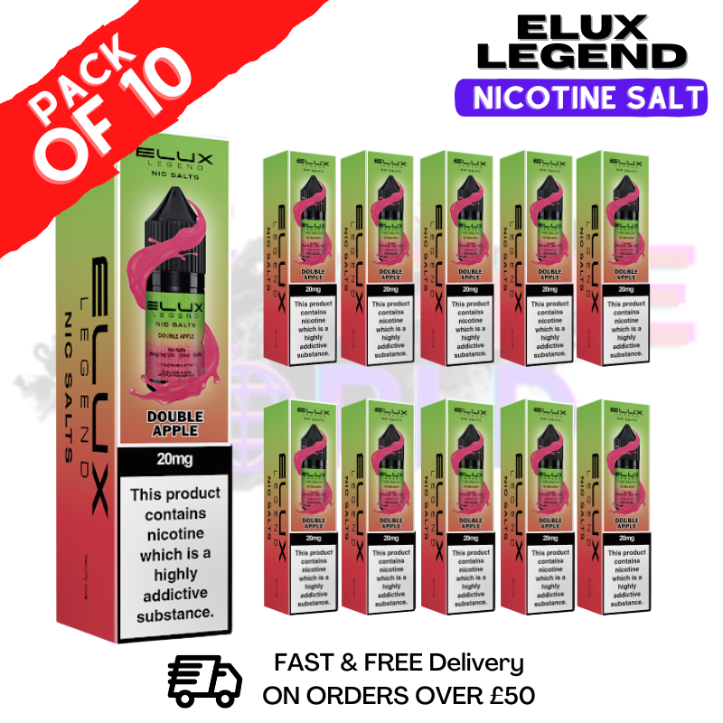 Double Apple Elux Legend Nic Salt BOX OF 10