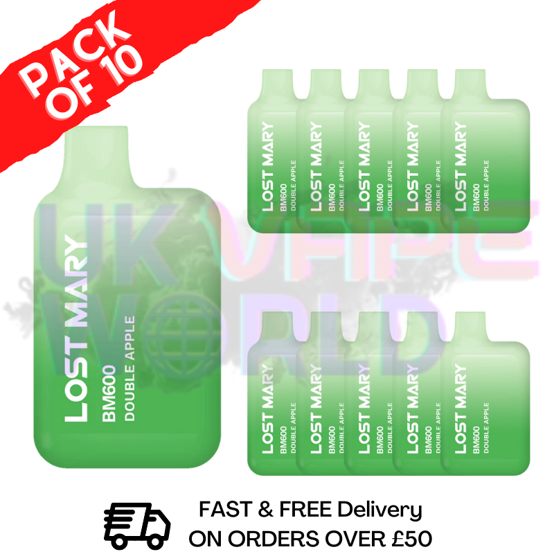 Double Apple Lost Mary 600 Puff Box OF 10 Disposable Bulk Cheap Double Apple Lost Mary 600 Puff Box OF 10 Disposable Bulk Cheap