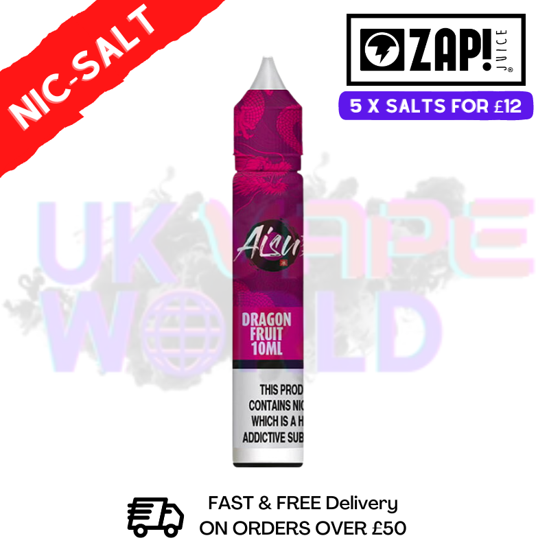Dragon Fruit AISU Zap Nic Salt E-Juice Nicotine 10ml