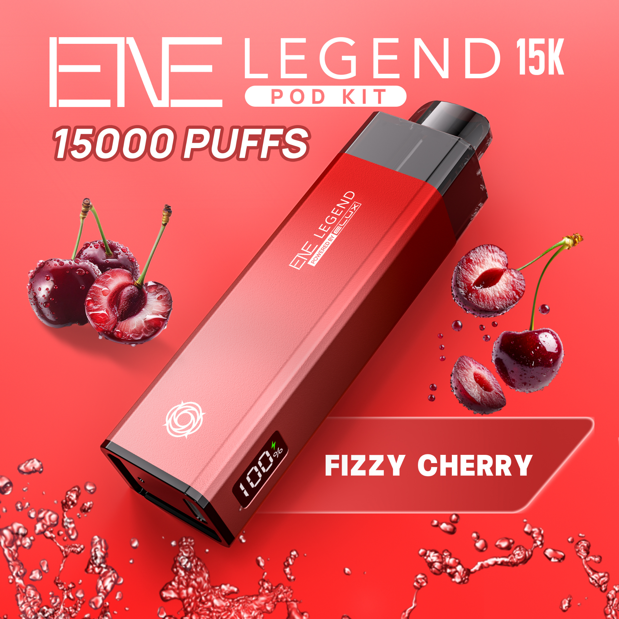 Fizzy Cherry Elux Legend 15K Puff Prefilled Pod Kit - 6.89 Fizzy Cherry Elux Legend 15K Puff Prefilled Pod Kit - 6.89