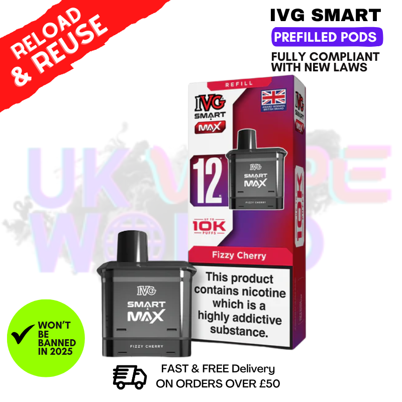 Fizzy Cherry IVG Smart Max Replacement Pod