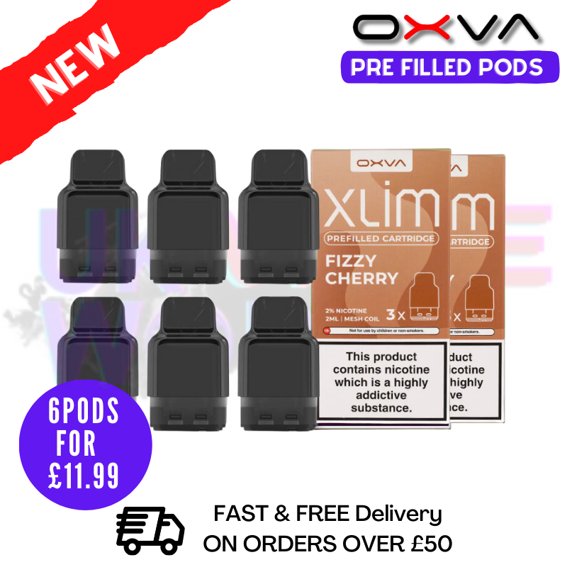 Fizzy Cherry Oxva Xlim Flavoured Pre-filled Pod Cartridges - £1.69
